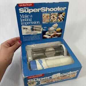 Hamilton Beach The Super Shooter Cookie Press - White Vintage